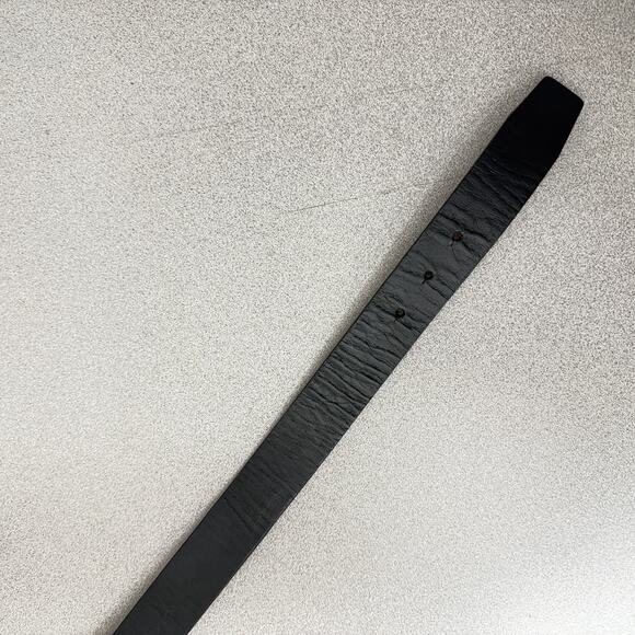 J Mclaughlin Belt Womens XS Black Brass Gold Buckle Preppy 1.25in Classic - Picture 4 of 7